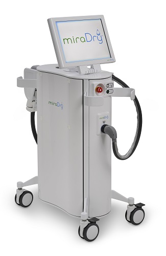 miraDry device for treating excessive sweating (hyperhidrosis)